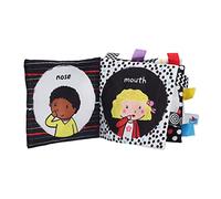 RIZGHWOY Libri in Tessuto Morbido per Bambino - Giocattoli Che Apprendono Stimolazione Visiva - Giocattolo Educativo Interattivo per 0-12 Mesi di Bambino (Viso)