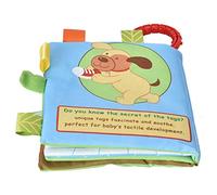 RIZGHWOY Libro in Tessuto per Bambini Soft Baby Educational Toy per Neonati, Leone di Cuccioli di Cuccioli di Scimmia, 6 Mesi +, Materiale in Poliestere (Tipo 1)