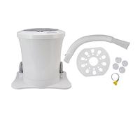 RIZGHWOY Macchina per L'essiccazione Manuale a 2500 Giri/min, Essiccatore per Vestiti con Corda a Mano, capacità Sufficiente, Cestello Staccabile per Dormitorio Domestico (WHITE)