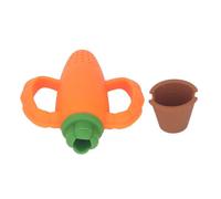 RIZGHWOY Mangiatoia per Frutta per Bambini, Massaggiagengive in Silicone a Forma di Carota, Dispenser per Alimenti per Bambini Resistente Ai Morsi per i più Piccoli