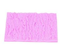 RIZGHWOY Mappe di Impressione del Fondente, Stampo per Torta per Corteccia di Albero Stampo per Torta in Silicone Rosa con -40 ℃ a 230 ℃ Forno a Microonde Sicuro per Decorare la Cottura (Roseo)