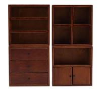 RIZGHWOY Mobile in Legno di Castagno per Casa delle Bambole, Miniature in Scala 1:12, Camera da Letto, Soggiorno, Studio, Decorazione della Stanza del Cucito