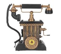RIZGHWOY Modello di Telefono da Tavolo retrò in Ferro Vintage, Decorazione Telefonica Vintage Multifunzionale per Soggiorno, Ufficio, Galleria e Bar