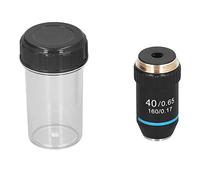 RIZGHWOY Obiettivo per Microscopio 40X Ad Alto Ingrandimento Ottone Resistente per Studi Scientifici 20,2 Mm RMS