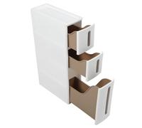 RIZGHWOY Organizer da Pavimento per il Bagno, Robusto Materiale PP, Mobiletto Dal Design Stretto e Sottile per Carta Igienica, e Lavanderia