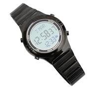 RIZGHWOY Orologio Multifunzionale da Uomo Resistente All'acqua con Display Digitale a LED per Fitness e Sport, Cinturino Regolabile in Acciaio Inossidabile (BLACK)