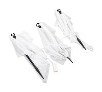 RIZGHWOY Pali Fantasma Illuminati, Tessuto a Maglia in Plastica con Luci a LED per Decorazioni per il Prato di Halloween, Facile Installazione per Giardino e Spazi Esterni