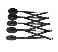 RIZGHWOY Pena Pizza per Pizza di Pasta con un Rullo di Biscotti Regolabile per Uso Professionale o Amatoriale, Acciaio Inossidabile per Torte, e Altro Ancora (5 Rulli 11cm)
