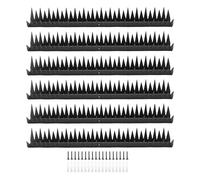 RIZGHWOY Picchetti Anti-Arrampicata, Confezione da 6 Picchetti per Recinzione in Acciaio Al Carbonio per la Prevenzione degli Intrusi, con Fori Preforati Facile Installazione, per la