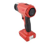 RIZGHWOY Pistola Termica Ricaricabile, Design Portatile, a Riscaldamento Rapido, per Molteplici Usi, tra Cui Fai da Te e Automobilistico, con 4 Ugelli (rosso)