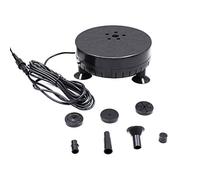 RIZGHWOY Pompa per Fontana Solare, Pompa per Acqua Senza Spazzole da 6 V 3,5 W con Luci a LED, Perfetta per il Bagno degli Uccelli e la Decorazione del Giardino