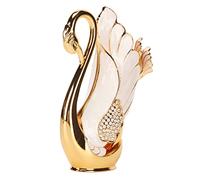 RIZGHWOY Porta del Cucchiaio da Dessert di caffè, Portafoglio in Lega di Base per Cigno Set da Tavolo in Oro con Bordi Lisci per Barre di Bistrot Feste in Casa (Cucchiai dorati)