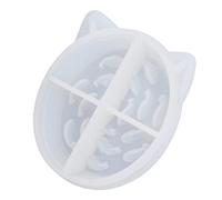 RIZGHWOY Resina per Cani Forma Pratica Pratica Feder Pratico per Prevenire i Disturbi Digestivi dell'obesità in Diversi Cani Materiali in Silicone (Stampo in silicone per cibo per gatti)