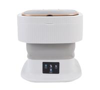 RIZGHWOY Rondella di Piegatura Automatica, Lavatrice Portatile 11.5L Mini Rondella con Asciugatura Morbida e Pompa di Scarico per Dormitori per Case Appartamenti (Spina europea)
