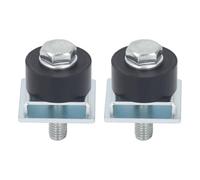 RIZGHWOY Ruote a Rulli con Canale con Puntone Premium, Gruppo Carrello con Limite Resistente Alla Ruggine per Larghezza 1-5/8 Pollici, Ideali per Applicazioni con Carrello a Mano, Confezione da 2