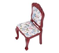 RIZGHWOY Sedia in Miniatura per Casa delle Bambole, Modello di Sedia Vivente in Betulla per Casa delle Bambole in Scala 1:12, Adatta per Sala da Pranzo, Materiale Sicuro Ed Ecologico