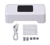 RIZGHWOY Sensore di Movimento Automatico Lavatore Touchless Touchless Touch Slush Flush Automatic Flush con IPX5 per Casa Uso Pubblico Bianco