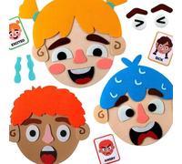 RIZGHWOY Sentimento Sociale di Apprendimento Emotivo Giocattolo, attività Emotiva Sociale Scheda Sensoriale con Schede di Emozioni Che Insegnano per i Bambini