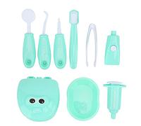 RIZGHWOY Set di Modelli di Denti per Bambini Fai Finta di Giocare Al Dentista 9 Pezzi Modello di Strumenti per Dentista per Bambini per L'apprendimento e il Divertimento (GREEN)