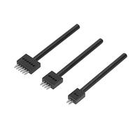 RIZGHWOY Set di Punzoni in Acciaio a 3 Pezzi, Strumenti per la Creazione di Fori in Pelle da 4 Mm 5 Mm 6, Punzone a Nera con Impugnatura Comoda per Artigianato Fai-da-te, Creazione di Cinture (6MM)