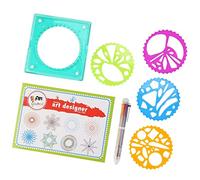 RIZGHWOY Set di Strumenti da Disegno a Spirale, Modello di Regola in Plastica Leggera Geometrica per Giocattoli D'arte di Cartoleria