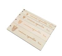 RIZGHWOY Strumento di Guida per Macrame Compatto Lineare, 5pcs Wood Macrame -Line - di Aiuto per i Design Complicati, Strumenti di Campionamento con Dimensioni Diverse, 5 Pezzi per Amanti