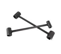 RIZGHWOY Strumento di Regolazione della Cerniera a Doppia Testa in Acciaio Resistente per un Funzionamento Regolare della Porta, Chiave Piegacerniera Portatile per Porte a Caduta, Confezione da 2