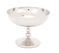 RIZGHWOY Tazza da Dessert a Piede in Acciaio Inossidabile, Ciotola Snack Resistente Ed Elegante con Bordo, per Budino di Gelato, Yogurt, Insalata, Frutta o Noci