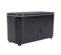RIZGHWOY Umidificatore Antincendio, Diffusore per Olio Essenziale di Diffusore Aromaterapico con 7 Luci a Colori 2 modalità per Ufficio Camera da Letto in Casa (BLACK)