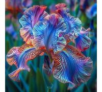 Rizoma di iris, ottima esposizione, giardino interno sul balcone, profumato, può essere invasato，adatte come regali per le feste-10Rizoma-I