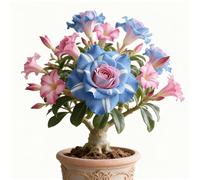 Rizoma di rosa del deserto,rosa del deserto mista, bulbi selezionati, colori rari, facili da coltivare, bassa manutenzione-4Bulbi-A