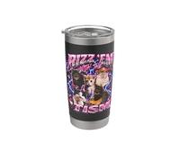 Rizz Em With The Tism Funny Autistic Cat - Meme Bootleg Bicchiere termico in acciaio inox doppia parete