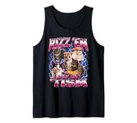Rizz Em with The Tism Funny Autistic Cat - Meme Bootleg Canotta