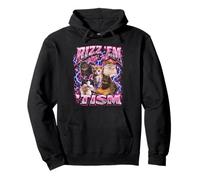 Rizz Em with The Tism Funny Autistic Cat - Meme Bootleg Felpa con Cappuccio