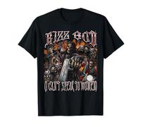 Rizz God I Can't Speak To Women Meme Divertente Hard Skeleton Maglietta