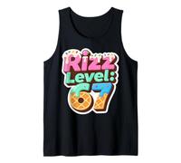 Rizz Level 67 Meme Shirt Ice Cream Drip Meme Six Seven 6 7 Canotta