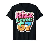 Rizz Level 67 Meme Shirt Ice Cream Drip Meme Six Seven 6 7 Maglietta