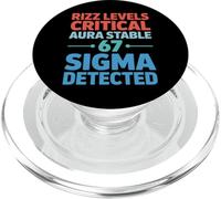 Rizz Levels Critical Aura Stable 67 Sigma Rilevato Sei Sette PopSockets PopGrip per MagSafe