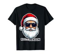 Rizz The Season - Occhiali da Sole con Babbo Natale, Divertente Gioco di Parole Maglietta