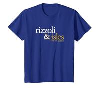 Rizzoli & Isles Logo Maglietta, Bambini, Blu Reale, 6 Anni