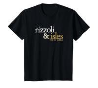 Rizzoli & Isles Logo Maglietta, Bambini, Nero, 12 Anni