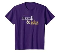 Rizzoli & Isles Logo Maglietta, Bambini, Viola, 4 Anni