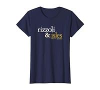 Rizzoli & Isles Logo Maglietta, Donna, Navy, L