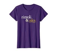 Rizzoli & Isles Logo Maglietta, Donna, Viola, XS