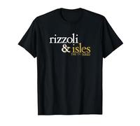 Rizzoli & Isles Logo Maglietta, Uomo, Nero, L