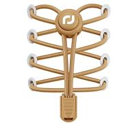 RJ-Sport Lacci elastici con chiusura rapida - Sistema di allacciatura rapida per un comfort unico e una presa forte (marrone chiaro*2)