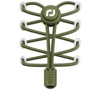 RJ-Sport lacci elastici per scarpe - Heavy Duty No Tie lacci per scarpe per bambini e adulti con forte blocco e Speed Shoestrings, Numero 016, verde militare., taglia unica