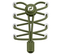 RJ-Sport lacci elastici per scarpe - Heavy Duty No Tie lacci per scarpe per bambini e adulti con forte blocco e Speed Shoestrings, Numero 016, verde militare., taglia unica