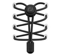 RJ-Sport lacci elastici per scarpe - Heavy Duty No Tie lacci per scarpe per bambini e adulti con forte blocco e Speed Shoestrings, Numero 001, nero massiccio., taglia unica