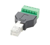 RJ12 6P6C maschio a 6 poli, adattatore modulare RJ11/RJ12, senza saldatura, per cavi auricolari Cat3 (1 pezzo)
